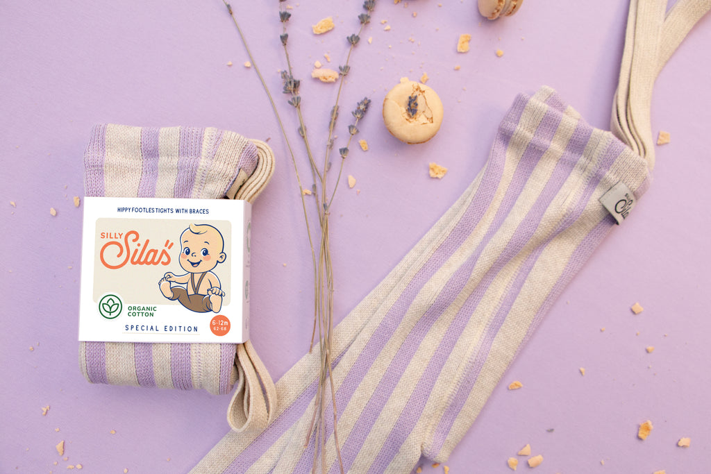 Footless Collection_Lavender x Cream Striped
