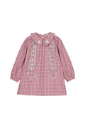 Gatsby dress Pink check