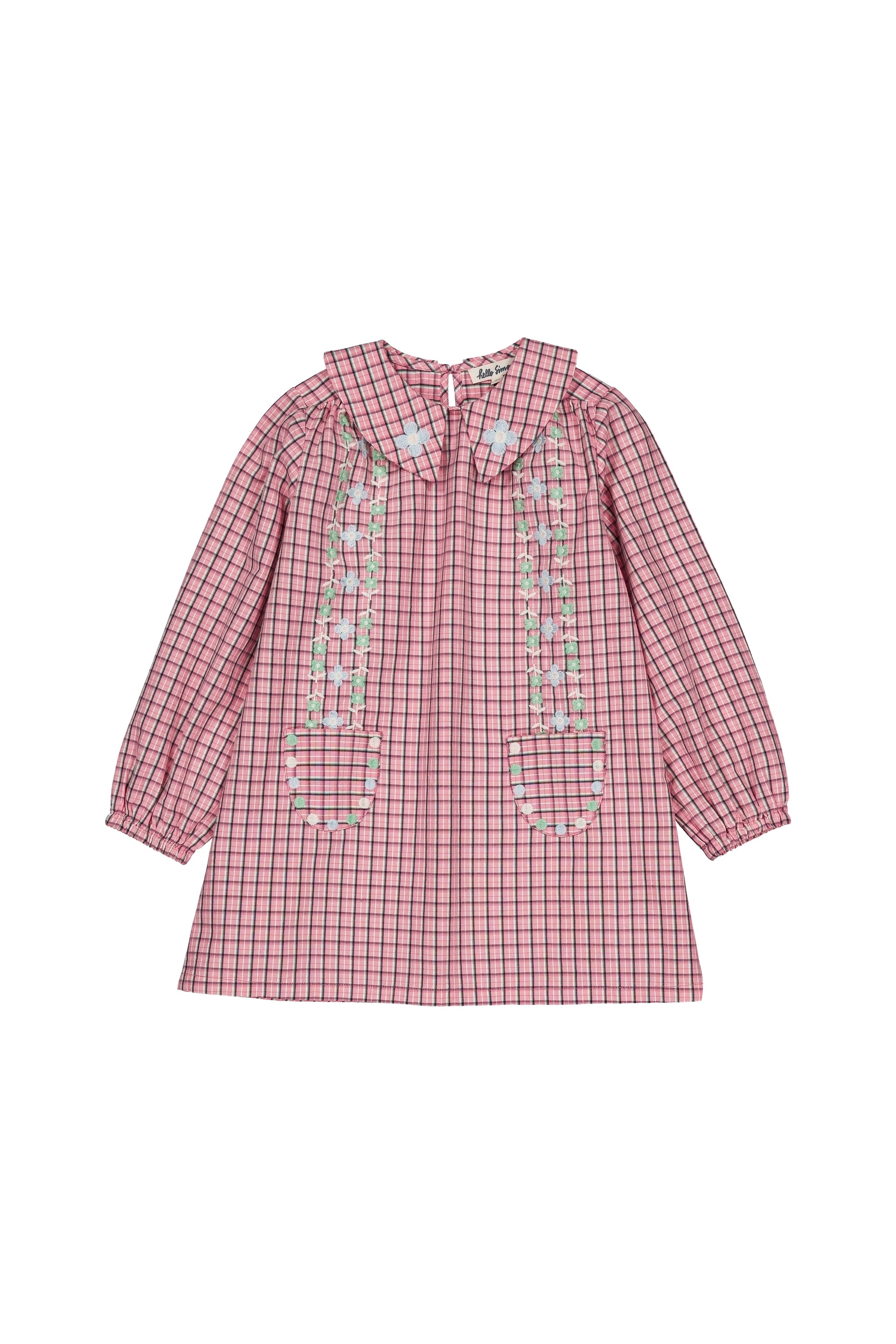 Gatsby dress Pink check