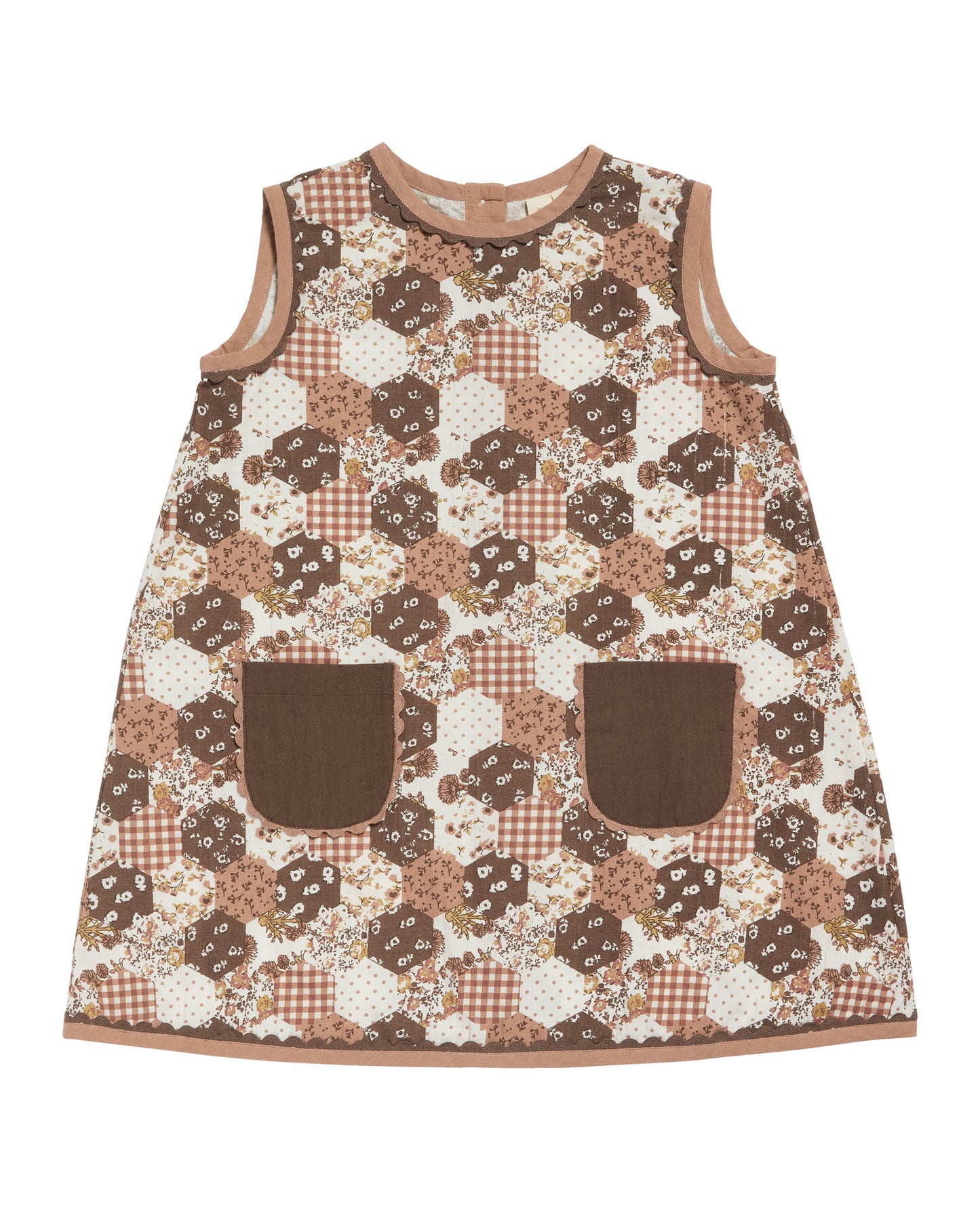 Hannah Dress Patchwork Print (last.1)