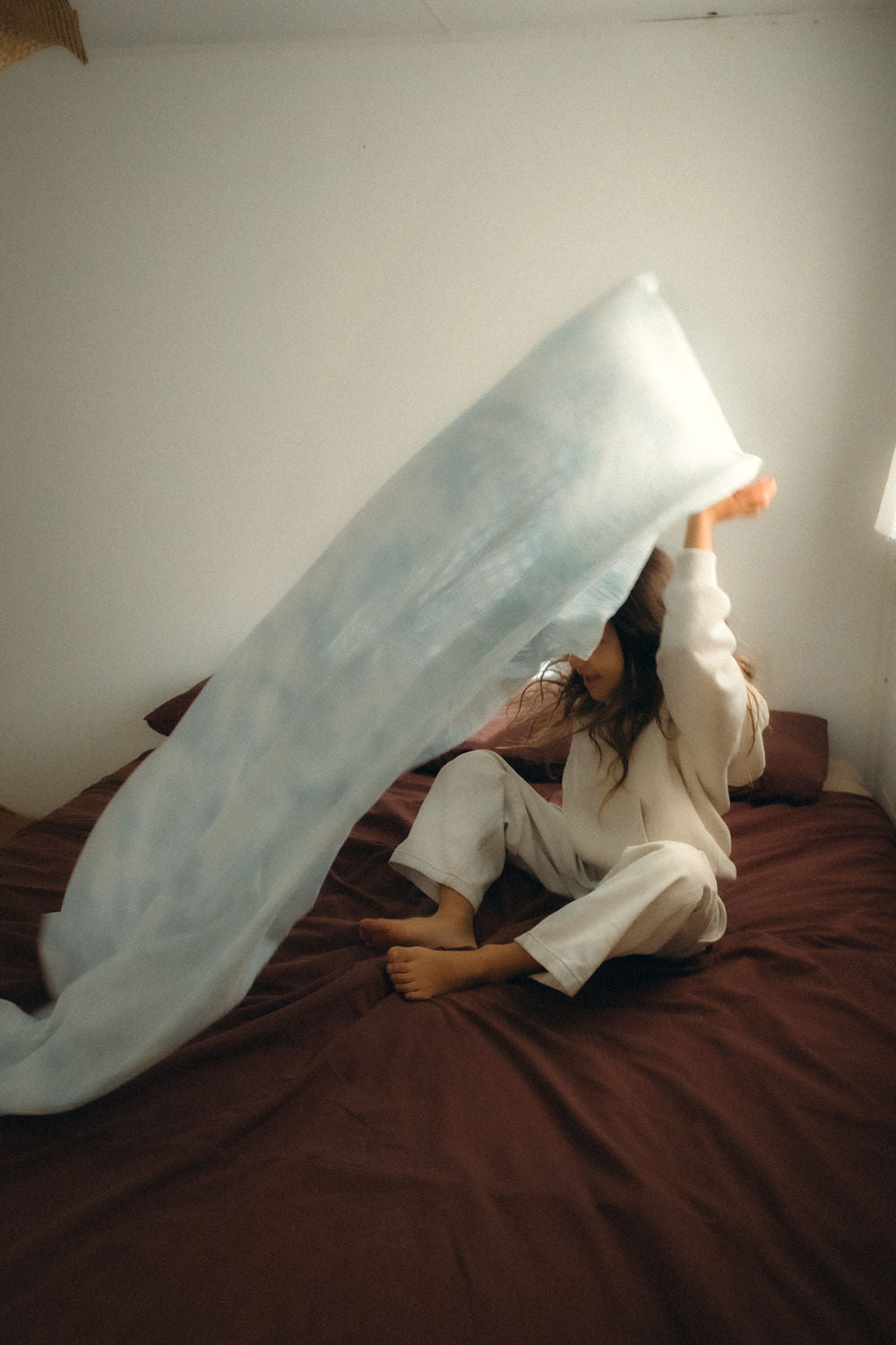 EARTH｜Hand tie swaddle_Blue tie dye