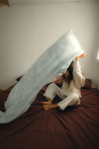 EARTH｜Hand tie swaddle_Blue tie dye
