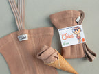 Shorty Tights Collection_Light Brown Striped