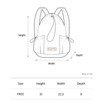 EARTH｜Light weight back pack_Cream white
