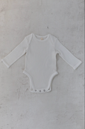earth Longsleeve baby suit_White ロンパース