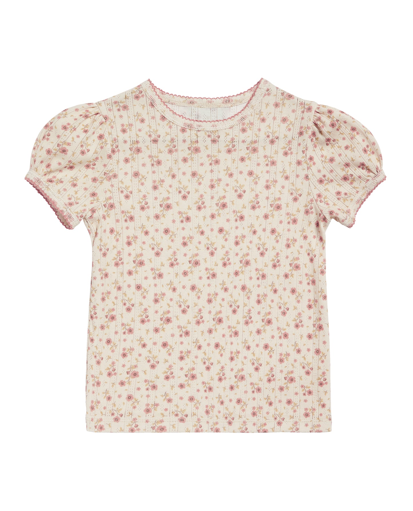 Organic Pointelle T-shirt_Bronte Floral