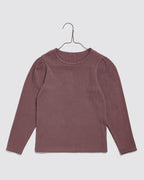 Organic Pointelle T-shirt Grape