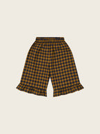Blueberry Gingham Frill Culottes