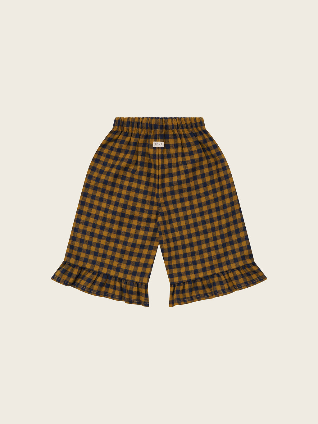 Blueberry Gingham Frill Culottes