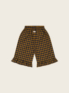 Blueberry Gingham Frill Culottes