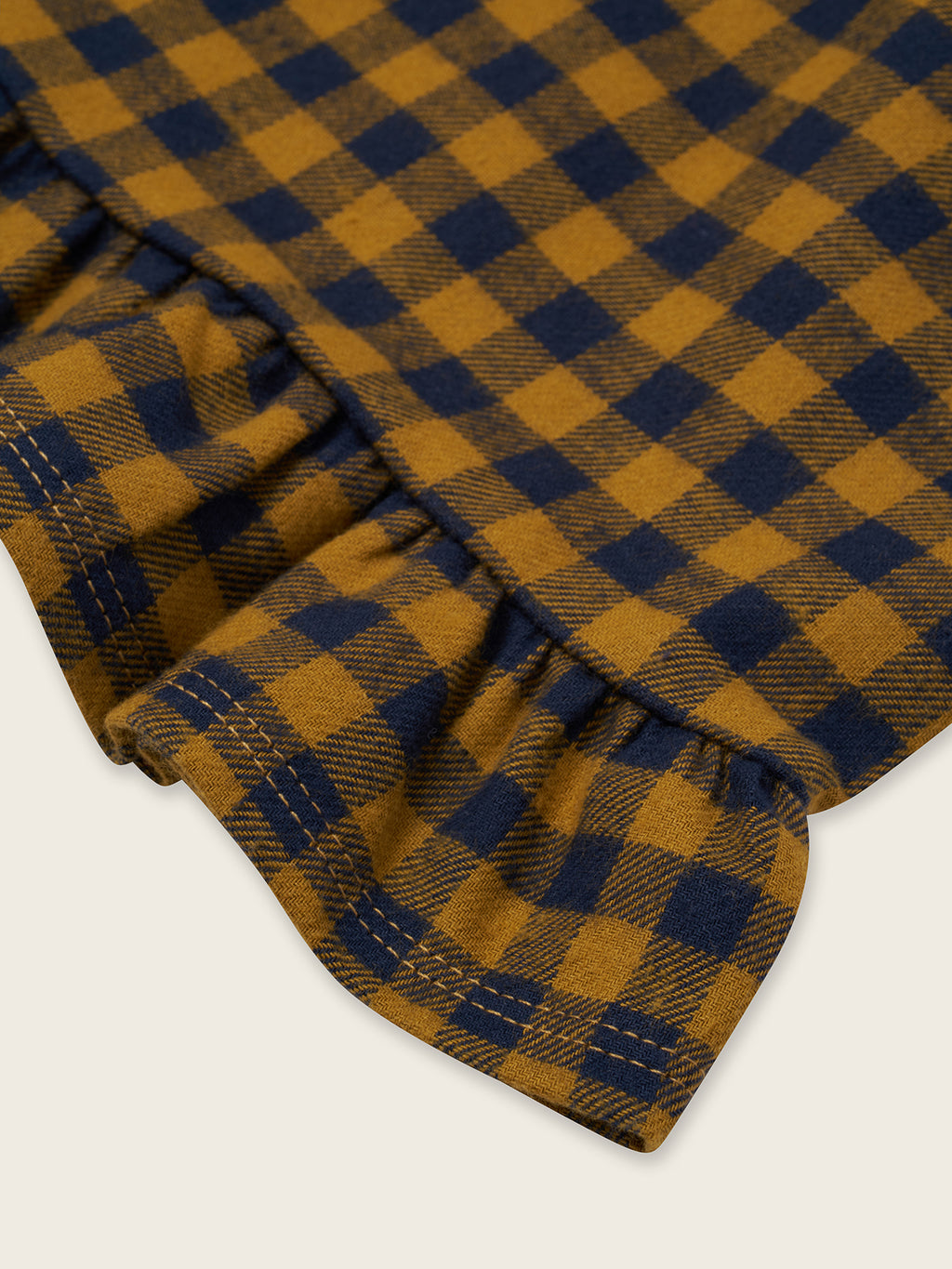 Blueberry Gingham Frill Culottes