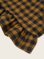 Blueberry Gingham Frill Culottes