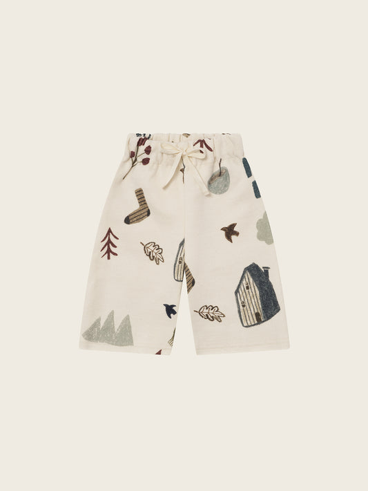 Cosy Wild Wide Leg Pants Undyed