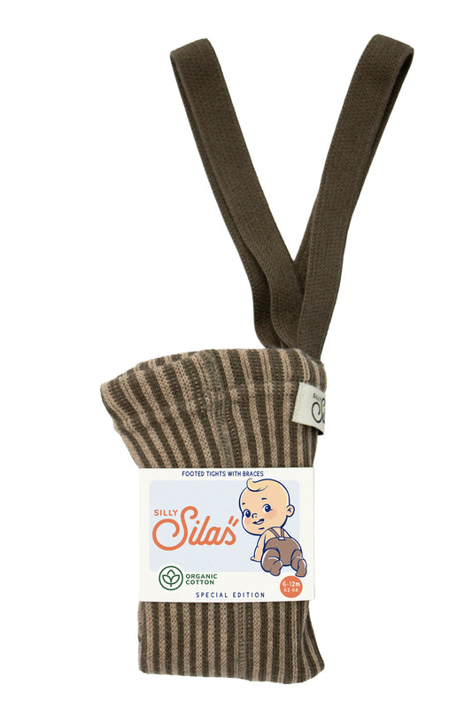 Seaweed Brown × Peanut Striped