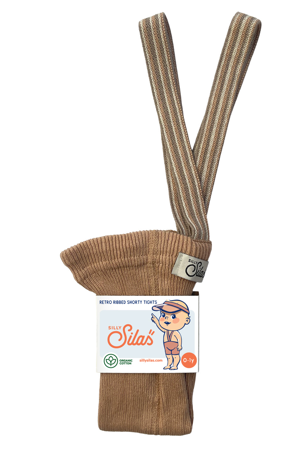 Shorty Tights Collection_Light Brown Striped