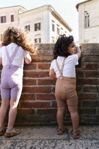 Shorty Tights Collection_Light Brown Striped
