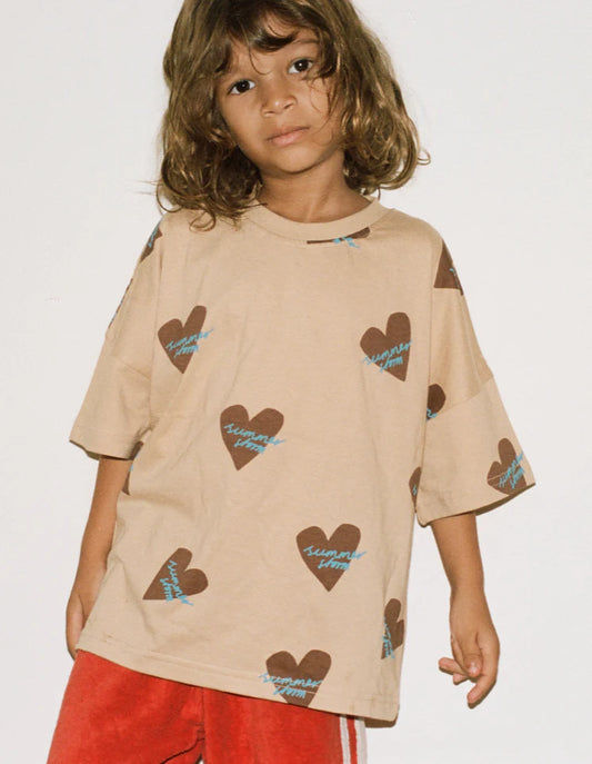 OVERSIZED TEE - GINGER HEART LOGO