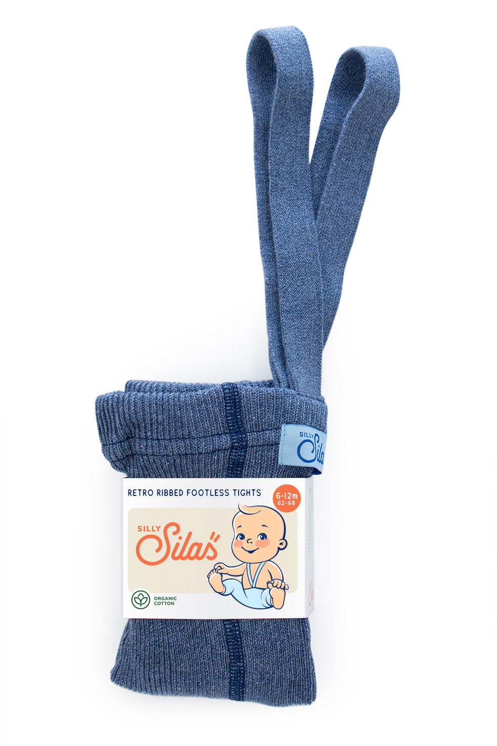SILLY Silas｜ Footless Collection_Steel Blue Blend ベビー　シリーサイラス　出産祝い　レギンス