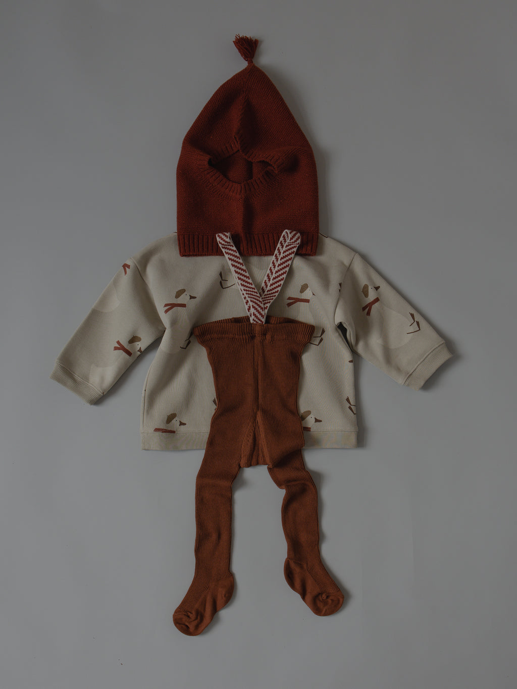 SILLY Silas｜ Footed_Cinnamon Christmas Patterned
