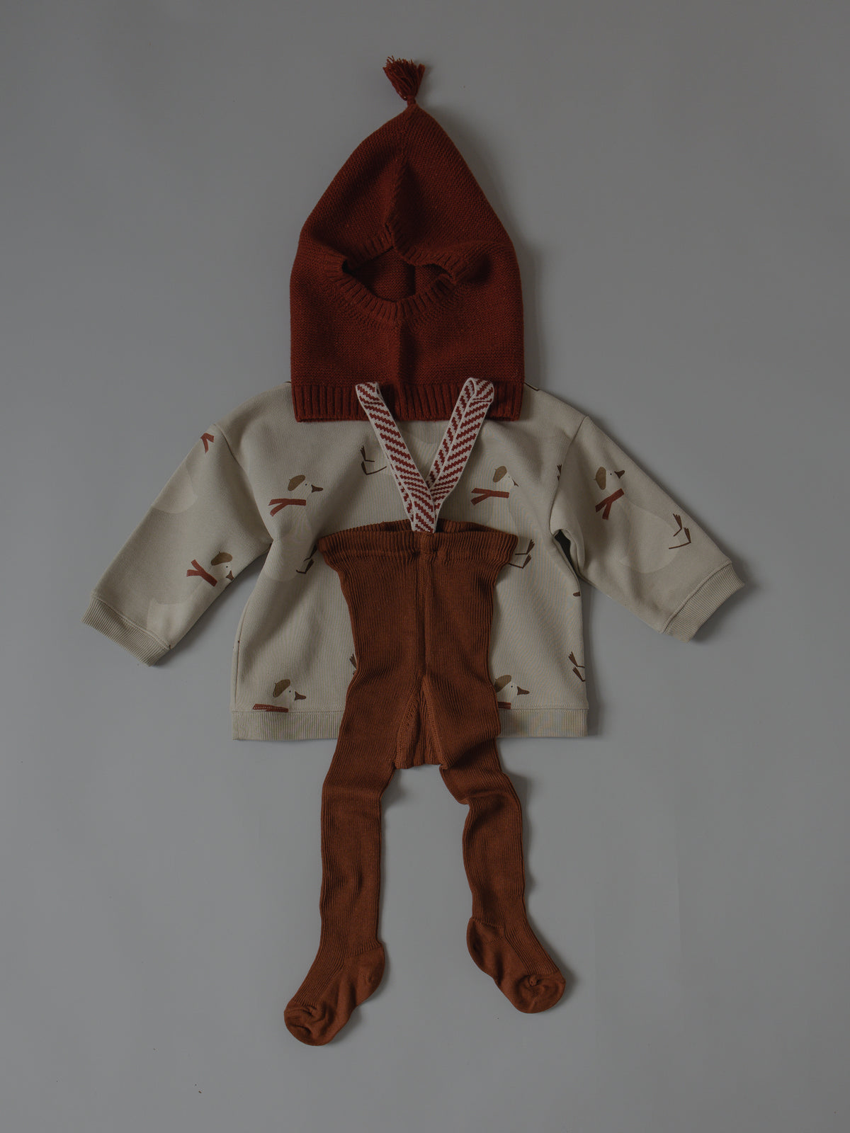 SILLY Silas｜ Footed_Cinnamon Christmas Patterned
