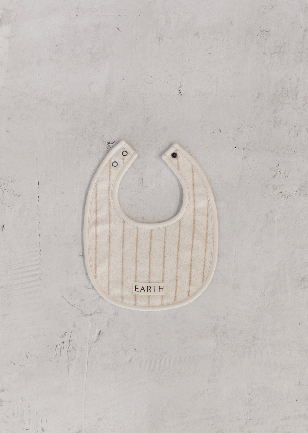 earth-organic-bib_Beige stripe スタイ ビブ ベビー