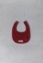 earth-organic-bib_Vintage red スタイ　ビブ ベビー