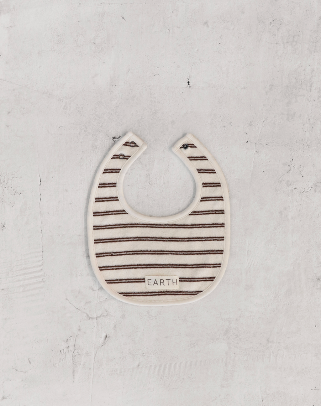 earth-organic-bib_brown stripe スタイ ビブ ベビー