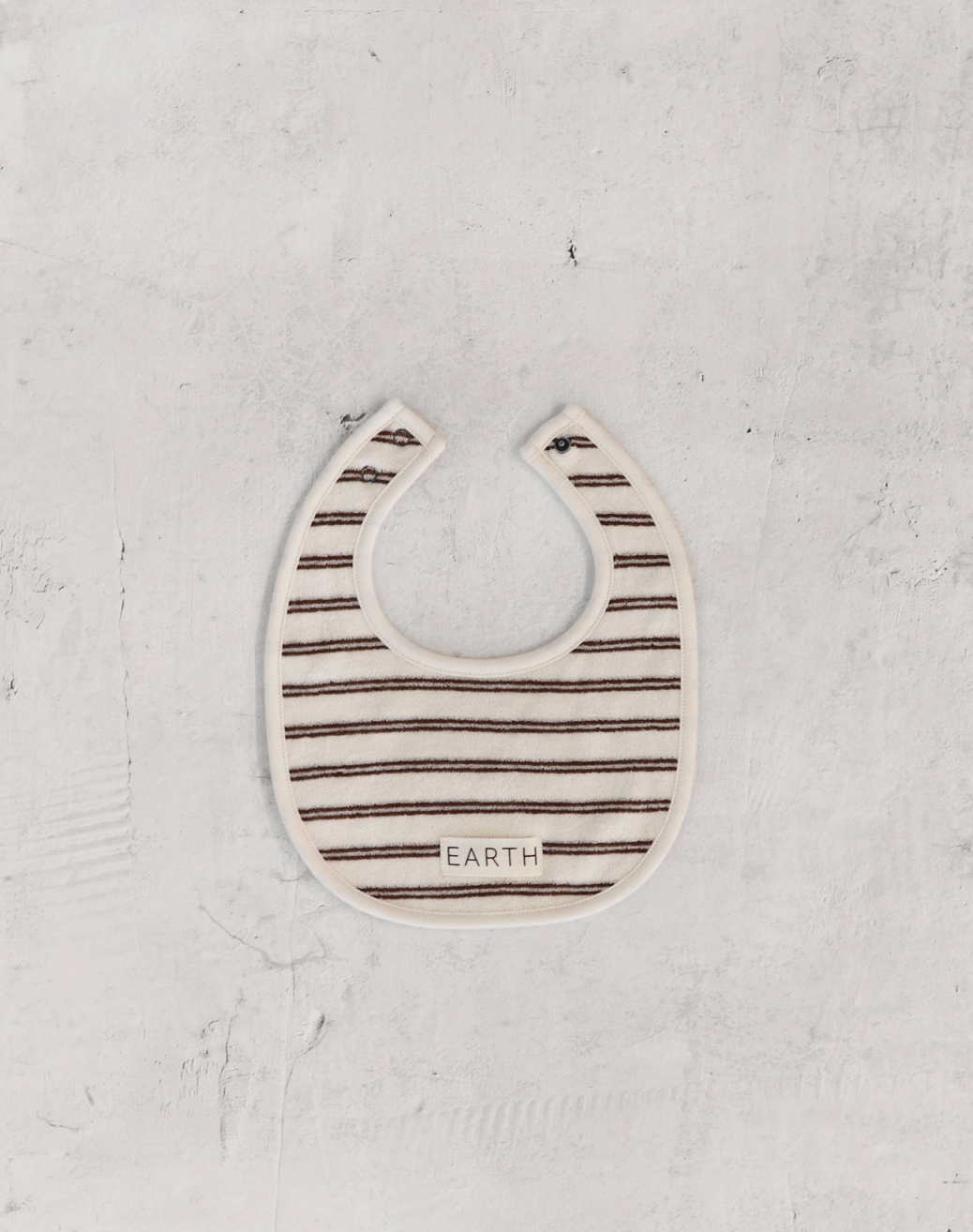 earth-organic-bib_brown stripe スタイ ビブ ベビー