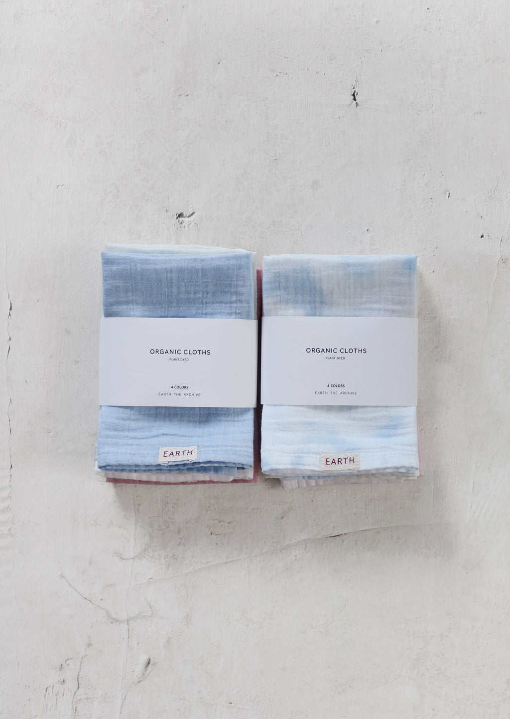 EARTH｜Plant dyed organic cloths set_Solid