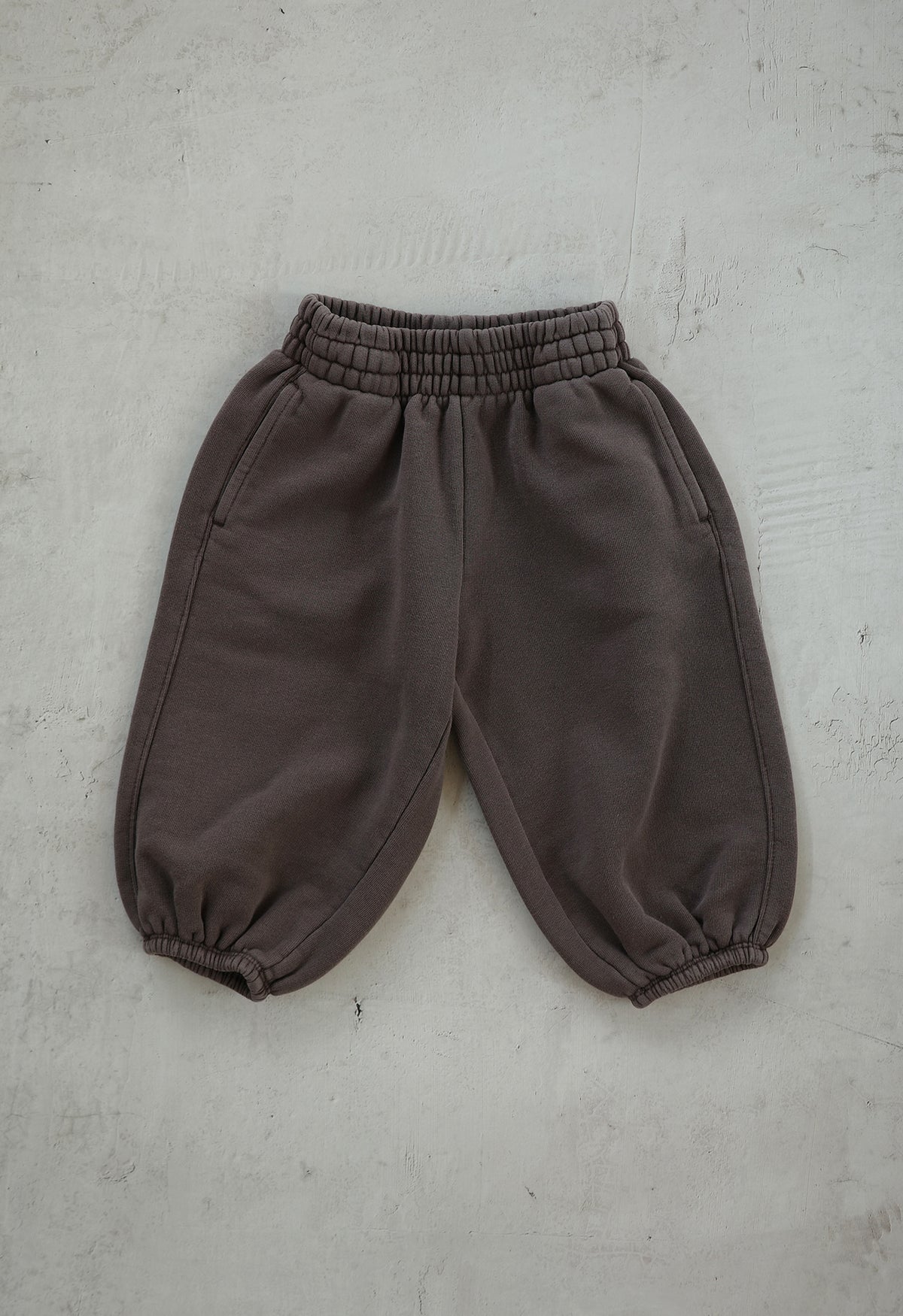 organic_french_terry_bottom_brown トップス　キッズ　ベビー　韓国子供服 earth