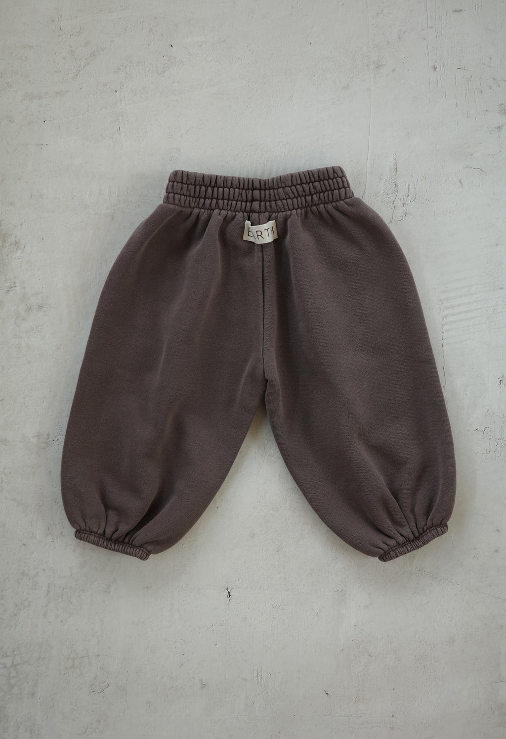 EARTH｜Organic French terry bottom_Brown