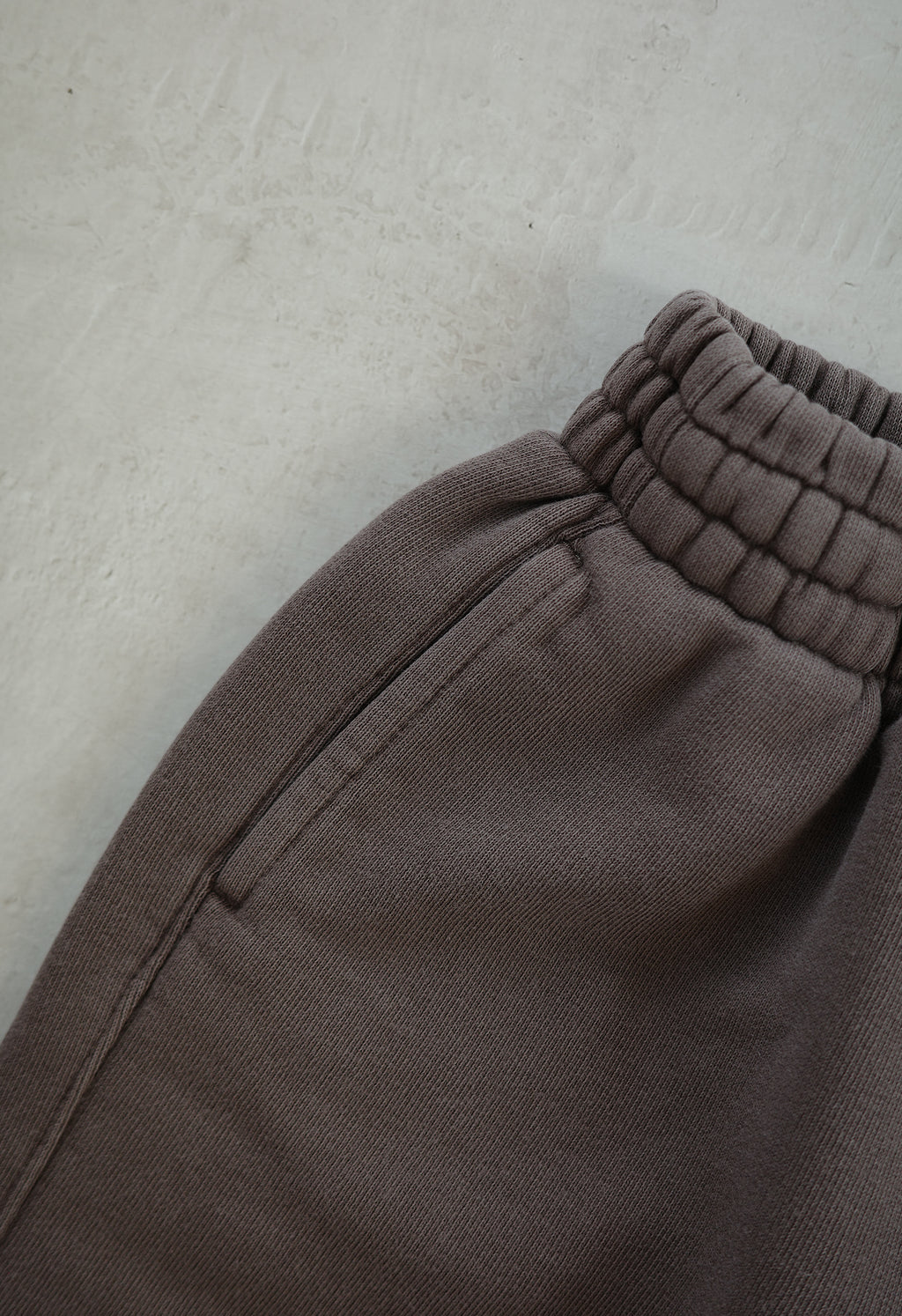 EARTH｜Organic French terry bottom_Brown