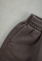 EARTH｜Organic French terry bottom_Brown