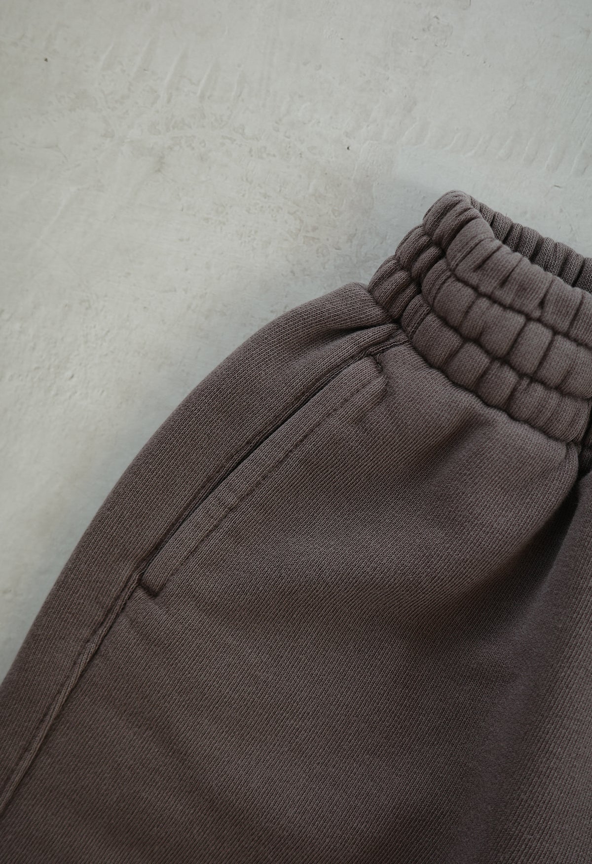 EARTH｜Organic French terry bottom_Brown