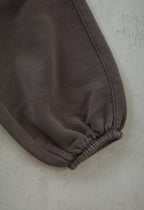 EARTH｜Organic French terry bottom_Brown