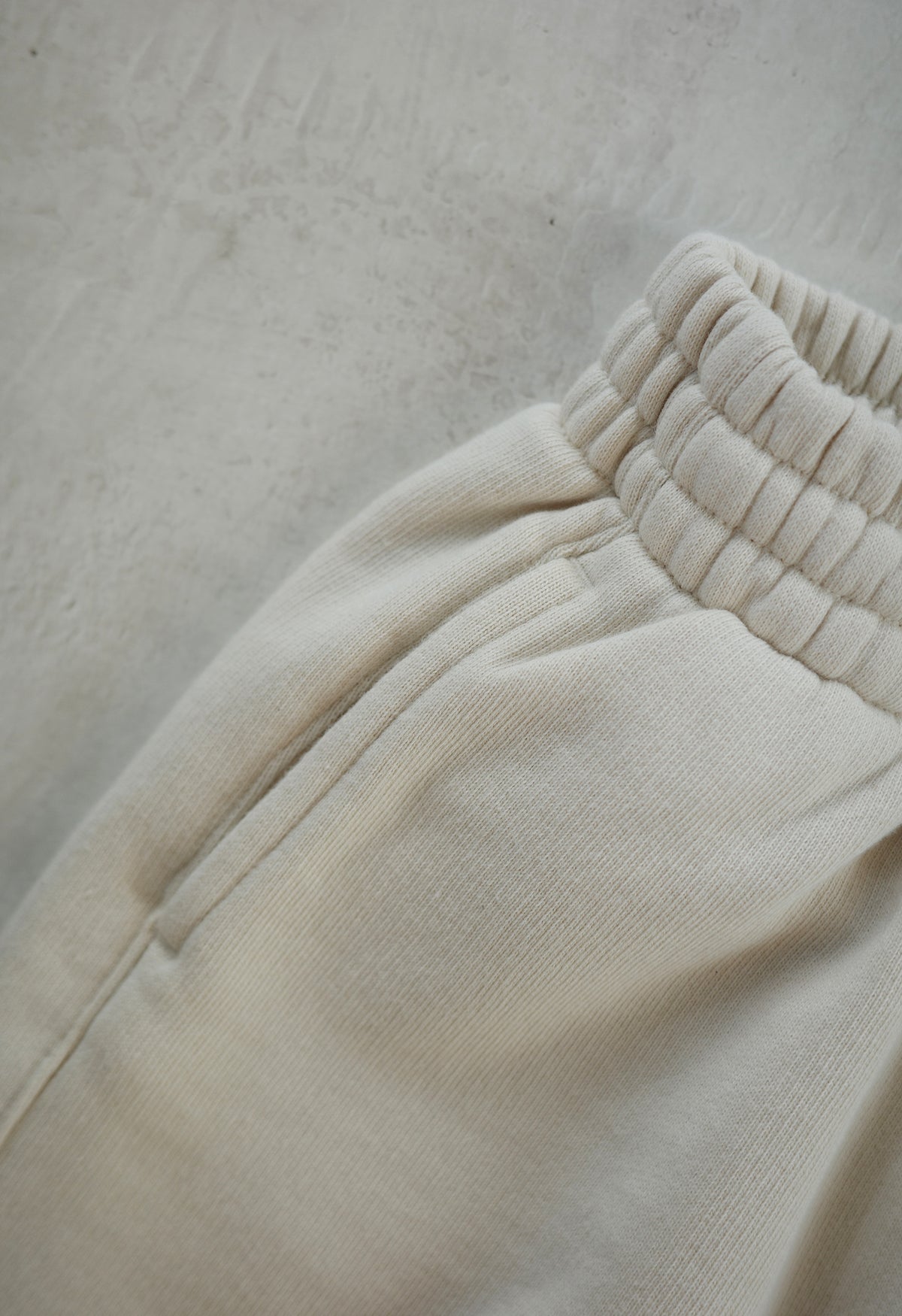 EARTH｜Organic French terry bottom_Cream