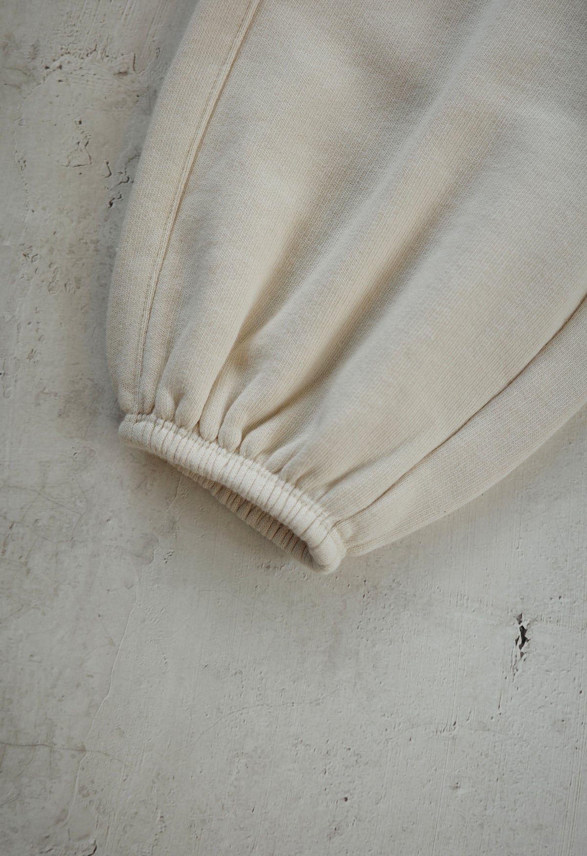 EARTH｜Organic French terry bottom_Cream