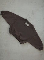EARTH｜Organic French terry top_Brown