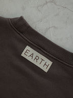 EARTH｜Organic French terry top_Brown
