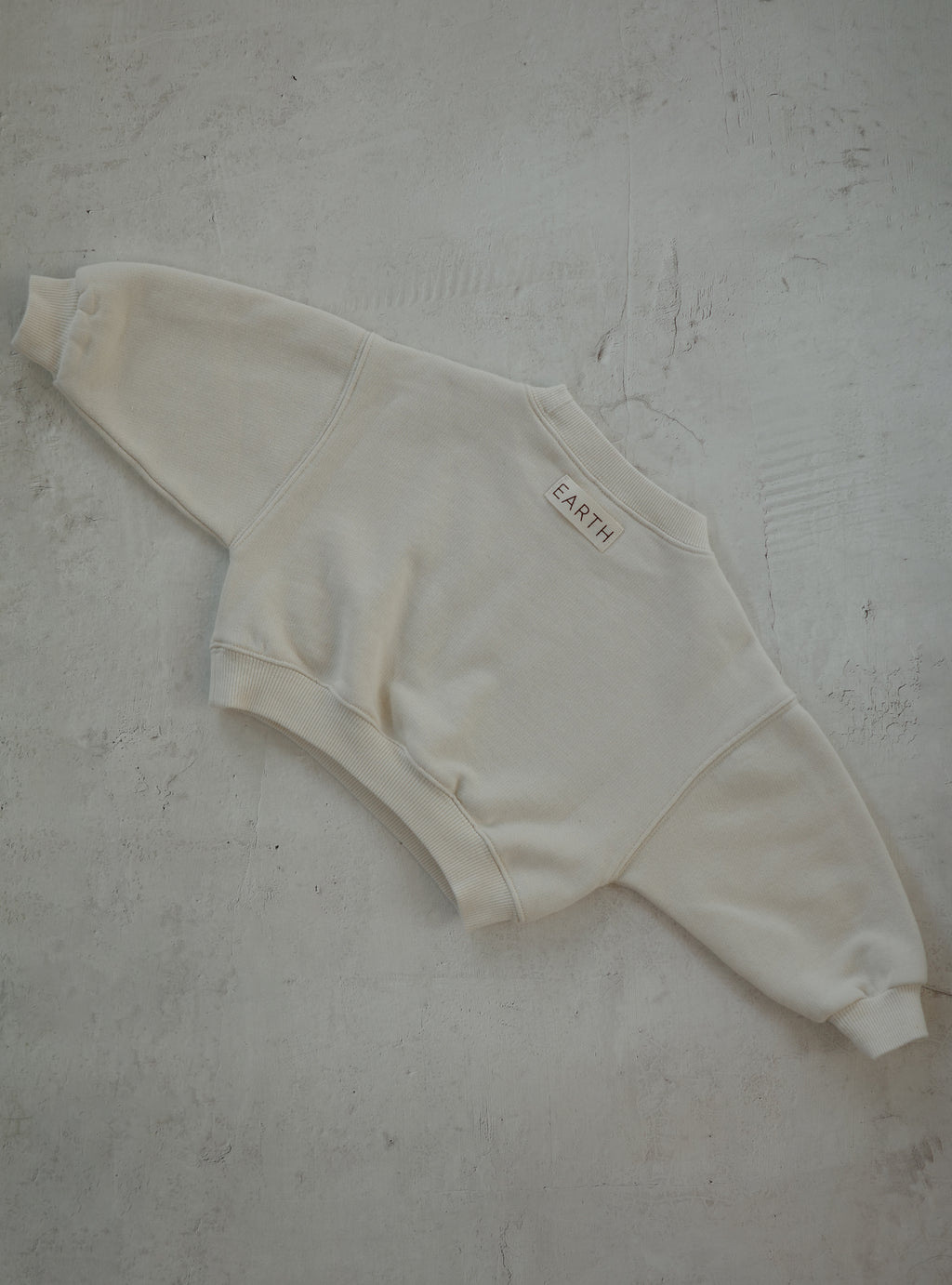 EARTH｜Organic French terry top_Cream
