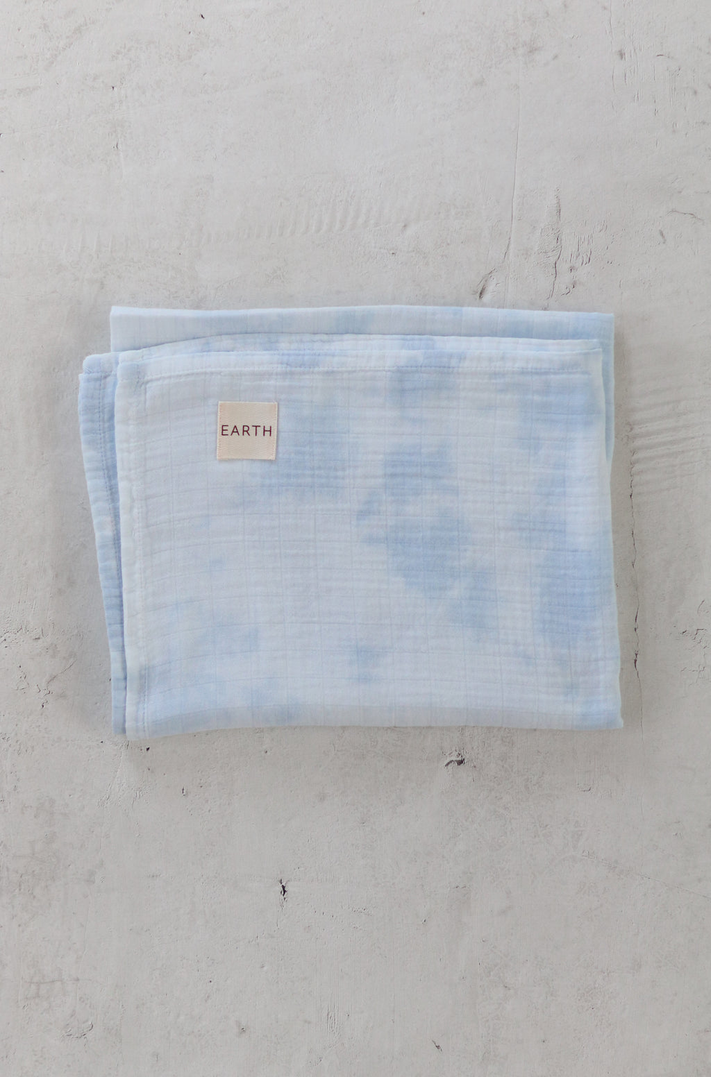 EARTH｜Hand tie swaddle_Blue tie dye