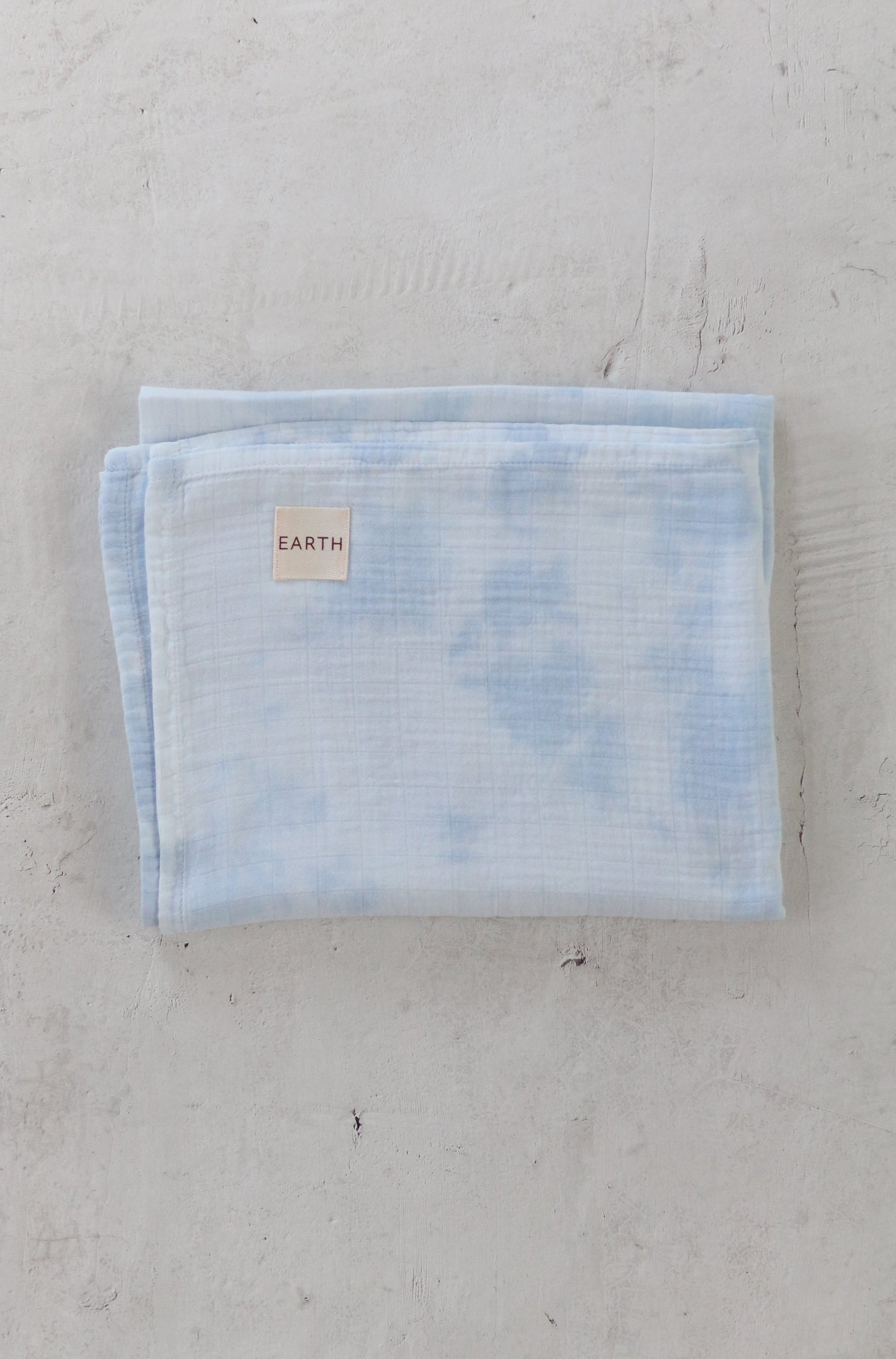 EARTH｜Hand tie swaddle_Blue tie dye